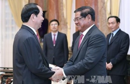 Chủ tịch nước tiếp Phó Thủ tướng, Bộ trưởng Nội vụ Campuchia 